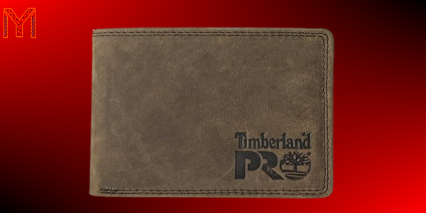 Timberland PRO Mens Leather RFID Wallet with Removable Flip Pocket Card Carrier